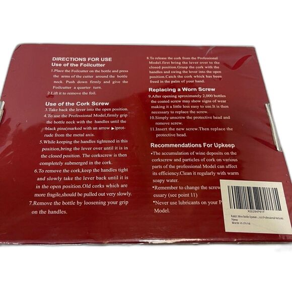 Corkscrew Wine Opener Lever Style Set with Foil Cutter New Kitchen Gift Ready - Picture 2 of 6